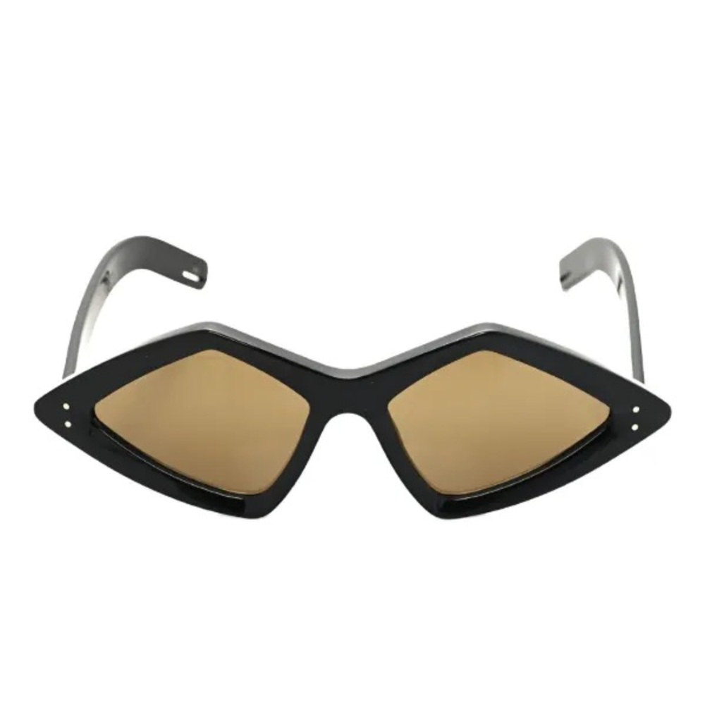 Gucci Black Geometric Sunglasses GG0496S-001 Brown Lens 59mm